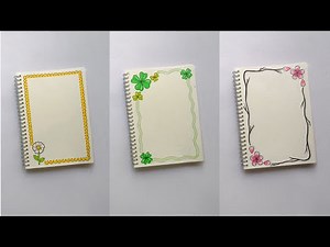 Easy aesthetic front page designs for school projects ✨