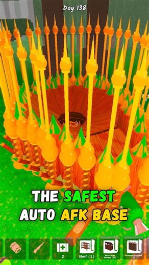 The Safest AFK Base in 99 nights in the forest 🔥 #roblox #99nights #99nightintheforest