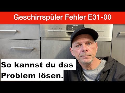 Bosch / Siemens dishwasher displays error code E31 00 – Here's how to find the error in 5 minutes!