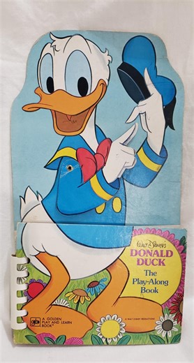 Vintage 1978 Walt Disney’s Donald Duck "the Play-along Book" Golden Press - Etsy