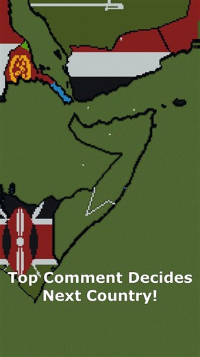 Medium Scale Somalia #somalia #somaliland #maps #flags #minecraft
