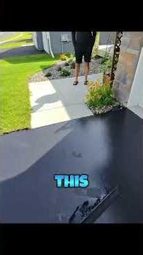 We also install edging #sealcoating #satisfying #asmr #diy #concrete #landscape #roofing #concrete