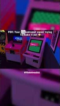 laundry 😳 #simulatorgames #simulation #arcade #arcadeparadise #laundry #gaming #girlgamer #cozy