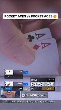 ACES vs ACES 😱 #poker #casino #pokerhands