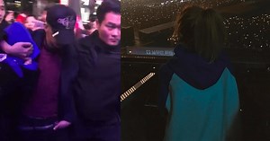 [★BREAKING] G-Dragon spotted protecting and kissing Sandara Park after concert
