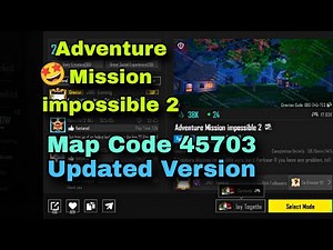 😱Eesy Tutorial🔥Bgmi wow Parkour map Code 45703 | Adventure Mission impossible 2 |#bgmilive#pubglive