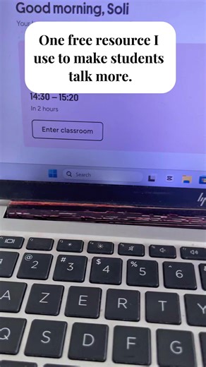 I stopped using boring textbooks for speaking lessons 🎬 This is one of the free resources I use as a private English tutor to help students speak more confidently — especially students who love movies. If your student enjoys watching films, this makes lessons feel like a conversation, not a class. Save this for later 💛 #OnlineEnglishTeacher #ESLTutor #TeachEnglishOnline #EnglishSpeakingPractice #ESLResources