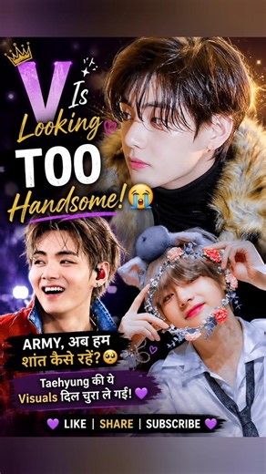 V Is Looking TOO Handsome! 😭💜🔥 #BTS #V