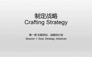 制定战略01_Company Goal & Strategy & Initiatives