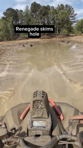Renegade skims hole. YouTube video: "Busco Beach Mud Bash 2025" #atv #mudding #buscobeach #mudbash #4wheeler #jpstephens #vlog #canam #canamrenegade #xmr | Jp Stephens Youtube