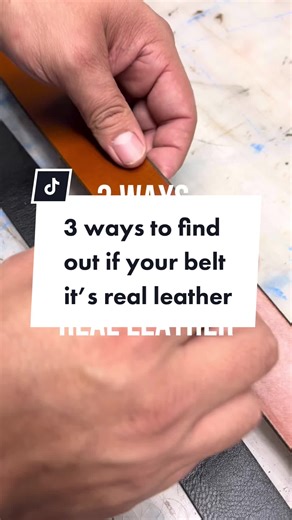 How to Identify Real Leather Belts: 3 Simple Tests