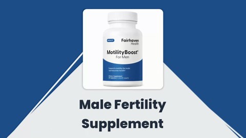 Fairhaven Health MotilityBoost for Men | Prenatal Male Fertility Supplement for Motility Strength | Pre-Conception for Him Includes L-Carnitine, Vitamin B12, B6, CoQ10 and Quercetin | 60 Capsules