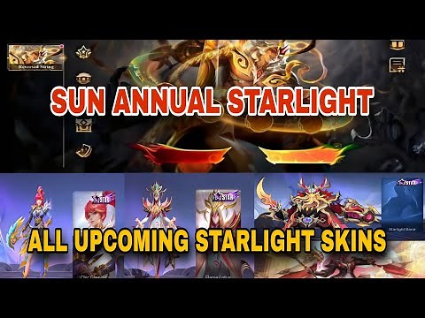 Sun Annual Starlight Skin 2025 Revealed + All Upcoming Starlight Skins in MLBB!🔥