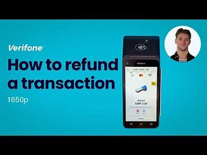 How to refund a transaction | Verifone T650p All-in-one solution (UK)