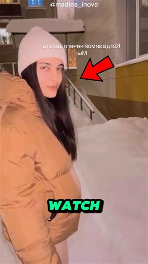 Girl Face-Plants in Perfect Snow... Result is HILARIOUSLY WEIRD! 😂❄️
