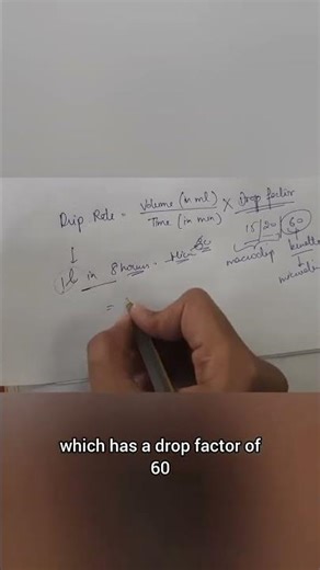 Drop Rate Calculation Easy Trick | Nursing Students 🔥