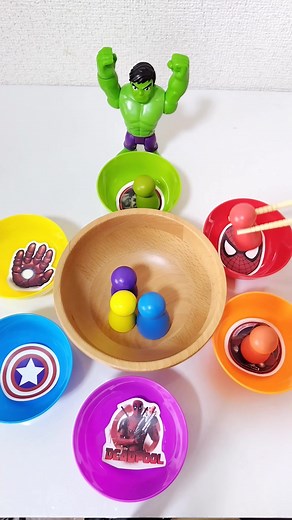 ASMR Marvel satisfying Video ASMR Colorful #marvel #viral #fyp #Avengers #marblerun #asmr
