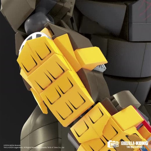 It’s none other than the legendary Kong! This buildable action figure, inspired by Godzilla x Kong: The New Empire, is ready to rule your showcase. Featuring super poseable limbs and ferocious detail, this building set will make a powerful addition to your collection. Unleash your inner beast. Available now. | Mega Construx