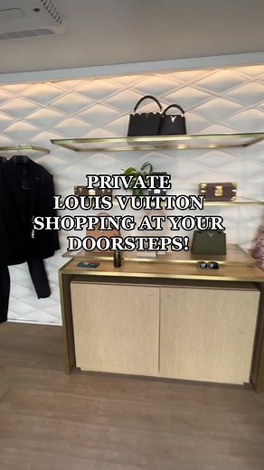 Who would love to wake up and head outside your front doors to do some shopping? Thanks @louisvuitton for this shopping experience! #louisvuitton #luxurylifestyle #louisvuittonbag