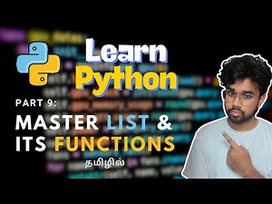 Master List & its Functions in Python | Python Part 9 | Feat. GreensTechnolgies