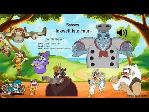 I MADE Cuphead ALL VOICE LINES DLC, Inkwell 1,2,3,4, Hell, King's Leap | Cuphead Sound SFX