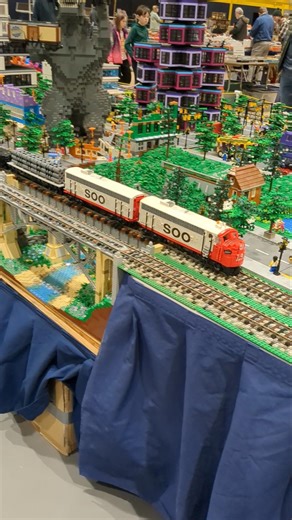 Lego train layout #lego #trains #modelrailroad