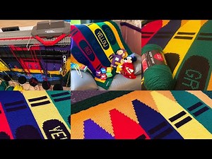 Crayons Afghan On The BOND Incredible Sweater Machine - by Pam Avara