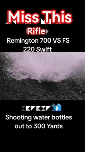 220 Swift vs 5l Water Bottle, Miss This Rifle #shorts #220Swift #targetshooting