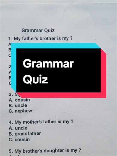 Grammar Quiz Challenge: Test Your Skills!