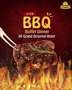 1.3K views · 98 reactions | The grill is hot and the drinks are cool. Get ready for a LIVE BBQ Buffet Dinner experience with all the smoking hot flavors of BBQ Where you can try seafood complimented by side dishes including our fresh edible meats and delicious desserts. For Details Dial: +88 01787 687 006-9 #BBQ #LiveBBQ #BuffetDinner #Dinner | GRAND ORIENTAL HOTEL | Facebook