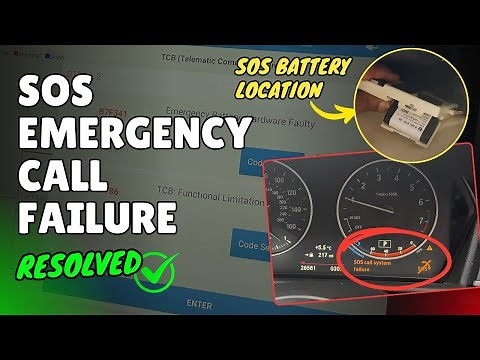BMW SOS Call System Failure Fix | Error Code B7F341 Solution & Battery Replacement