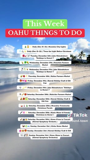 Oahu Things to Do: Holiday Events This Week