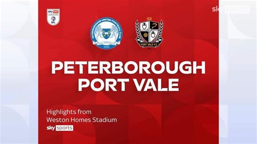 Peterborough United 1-3 Port Vale | League One highlights