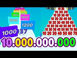 Reach MAX LEVEL NUMBER in Number Merge Run Shooting (Infinity Mode)