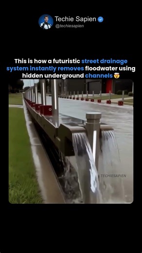 Futuristic Smart Drainage System That Instantly Removes Flood Water From Streets 🚧🌧️