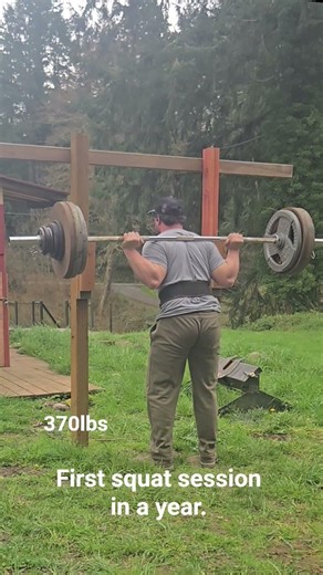 First squat session in over a year.