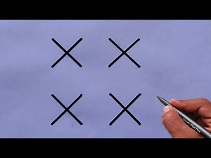 How to Draw Beautiful Drawing From XXXX Letter | Easy and Creative Trick