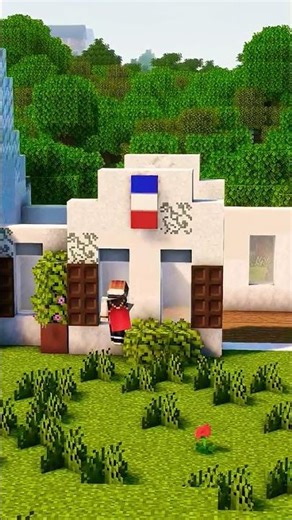 Minecraft French House🇨🇵#minecraft #shorts #viralshorts #build #french #shortvideo ‪@bearbuildsYT‬