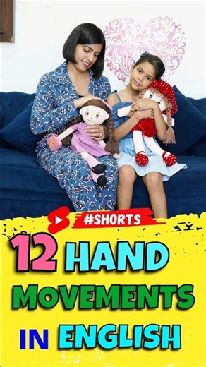 12 Hand Movements in English | Learn English Vocabulary | Adi n Kanchan English Connection #shorts