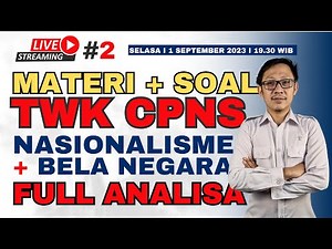 TWK BELA NEGARA DAN NASIONALISME ! FULL DURASI 1 JAM LEBIH