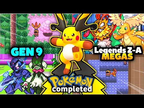 NEW Completed Pokemon GBA Rom Hack 2026 with LEGENDS ZA MEGAS, GEN 1-9 & More!!