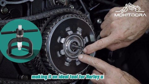 MoKitDora Clutch Spring Compressor Compression Tool Compatible with Harley 1990-1997 Big Twins Softail Touring Dyna 1991-2022 Sportster XL XLH 883 1200 Models Replace HD-38515A