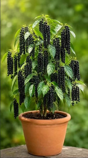 This Tiny Plant Is Full of black peppers Pods?! 😳 #shorts #viral #trending