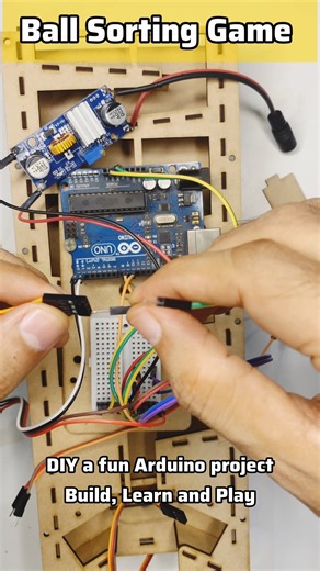 Ball Sorting Game - A fun DIY Arduino project #arduino #diyprojects #electronics #learning #fun