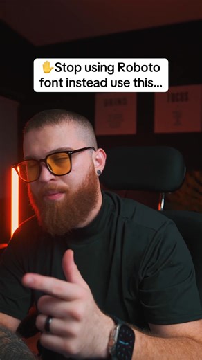 ✋Stop using Roboto font instead use this… Save this and thank me later #uiux #designers #fonts #figma | Marcelo Design X