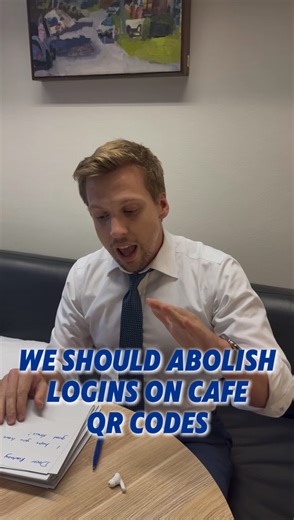 🗣️ Ryde Rant QR codes at cafes are great ✅ Needing a login to pay is not ❌ Thoughts? 💭 | Jordan Lane MP - For Ryde