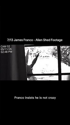 ​The Creepy James Franco Alien Footage Explained 👽 #shorts #mystery #trending