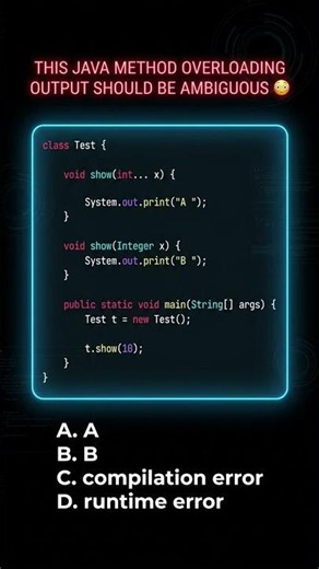Most Developers Fail This Java Overloading Question 😳