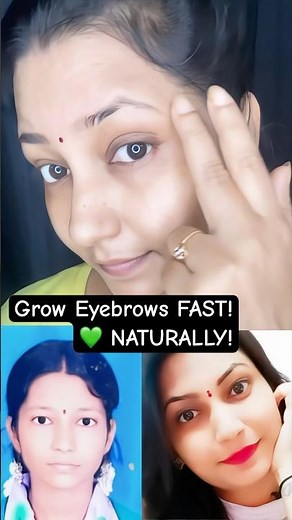 ✨ Eyebrow Growth DIY in Telugu | Natural Remedy for Thicker Brows #shorts #shortsfeed #youtubeshorts