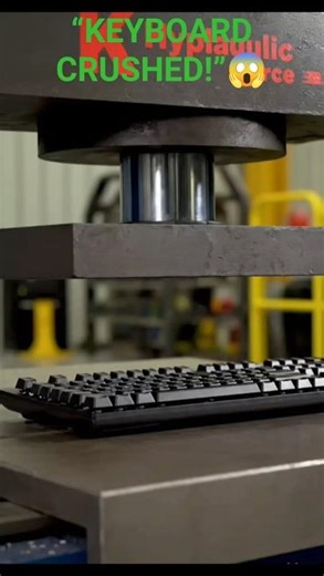Hydraulic Press vs Keyboard 💻💥 | Satisfying Crushing in Slow Motion